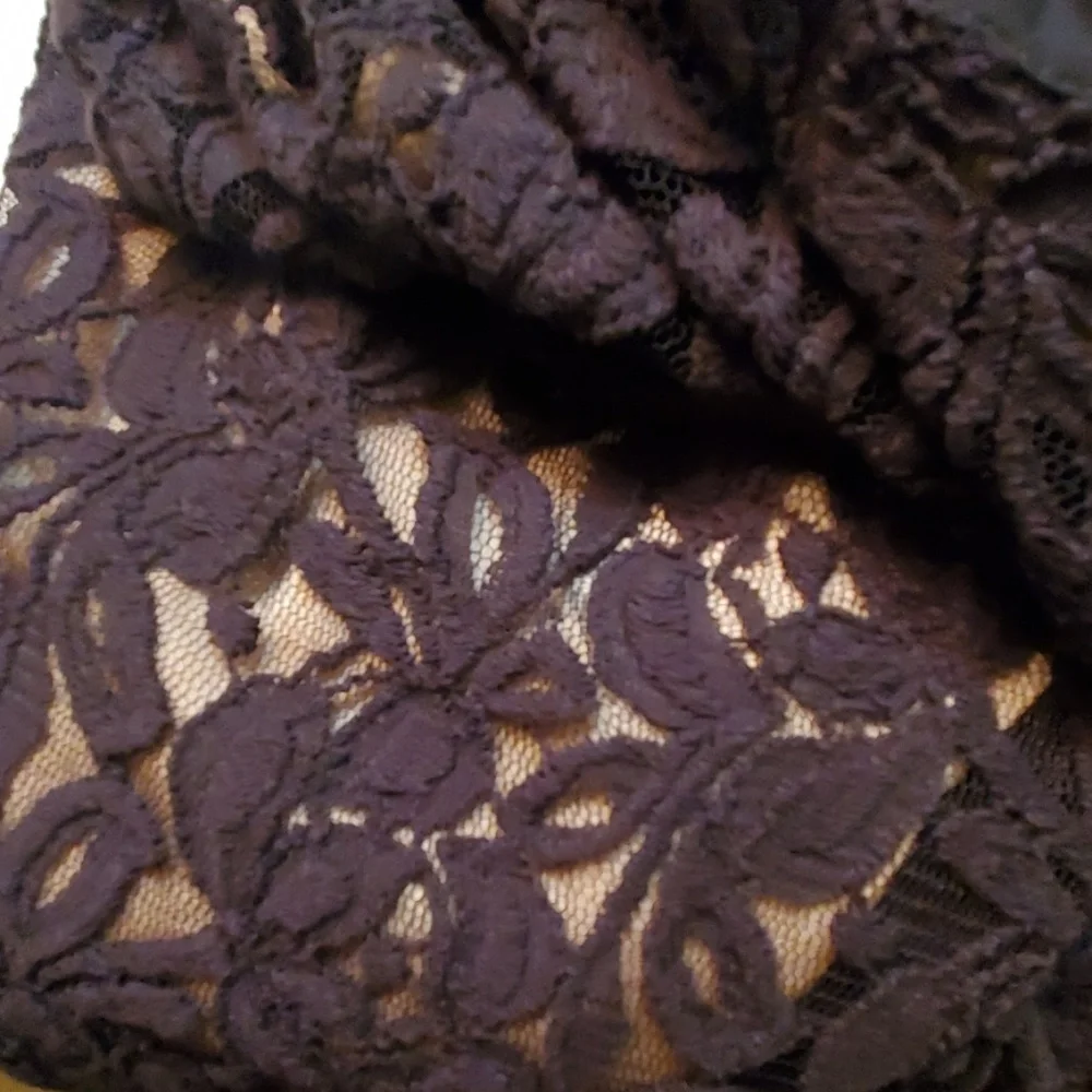 Ann Taylor Loft black lace dress sz 4